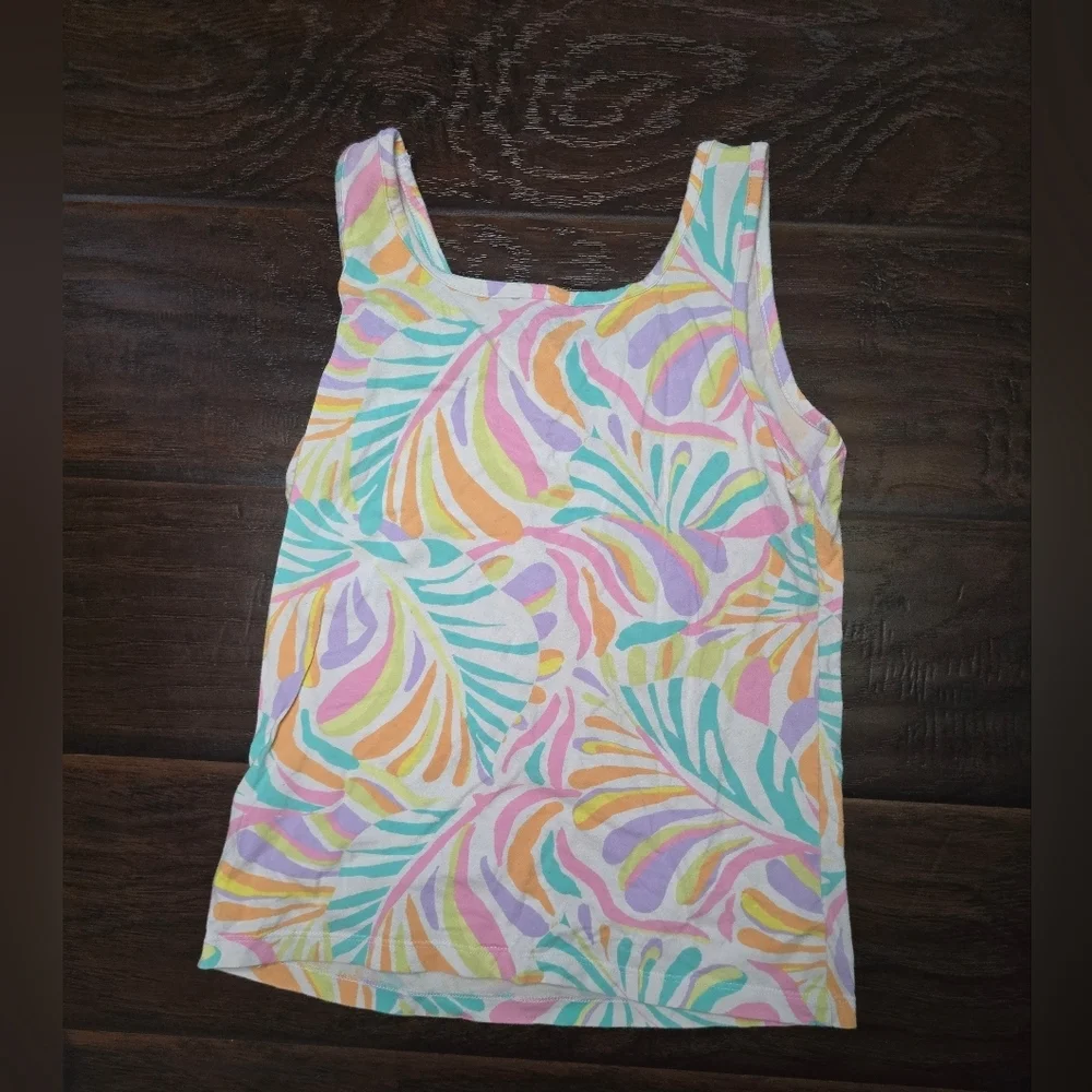 Old Navy Girls Floral Bright Tank Top Fitted XL